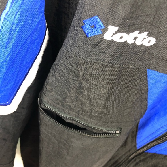 *SOLD!* VTG 90s Lotto Italia Full Zip Windbreaker Jacket - Picture 8 of 8